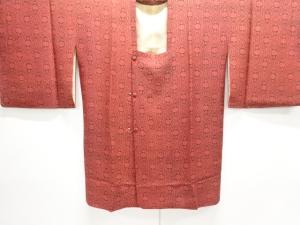 未使用品　網目に花模様ロング道行コート